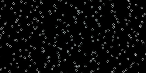 Dark BLUE vector pattern with abstract stars.