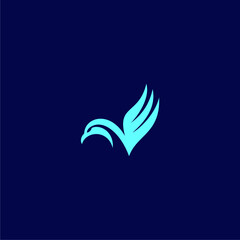 flying bird logo design for transportation