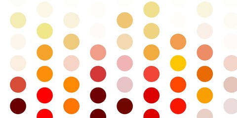 Light orange vector template with circles.