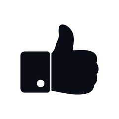 Like icon, hand like, thumb up love symbol. Like symbol, seal of approval.