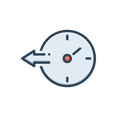 Color illustration icon for ago 