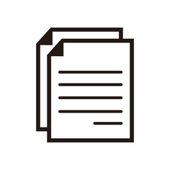 Document icon ,paper icon vector illustration