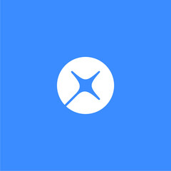 simple o star logo design