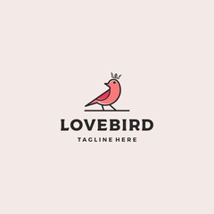 Luxury Bird logo design vector illustration