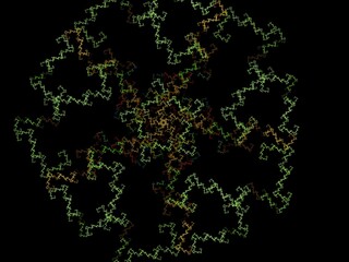 Imaginatory fractal background Image