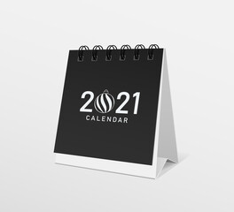 2021 Calendar black paper template design, Eps 10 vector illustration