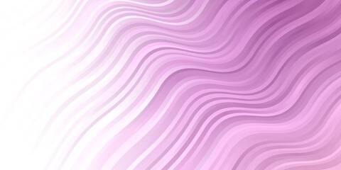 Obraz premium Light Purple vector pattern with curves.