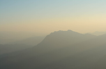 Pastel colors in the morning.