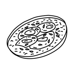 Piperade Icon. Doodle Hand Drawn or Outline Icon Style