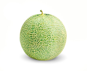 Melon isolated on the white background .