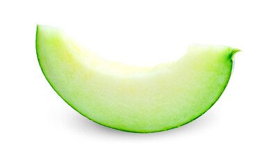 Melon isolated on the white background .