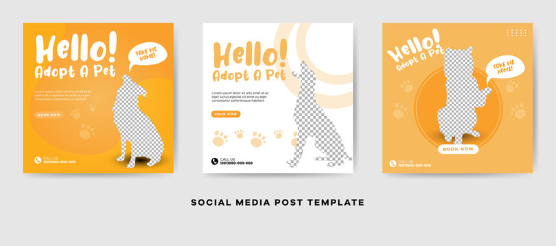 Pet shop promotional social media banner template 