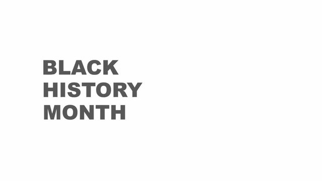 black history month intro animation element