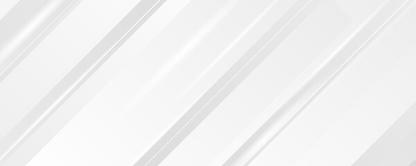 Obraz premium Grey white abstract line background geometry shine light and layer element vector for presentation design. Suit for business, corporate, institution, party, festive, seminar, and talks.