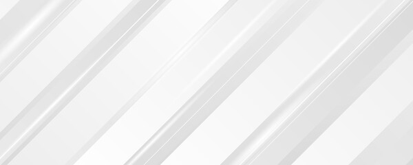 Obraz premium Grey white abstract line background geometry shine light and layer element vector for presentation design. Suit for business, corporate, institution, party, festive, seminar, and talks.