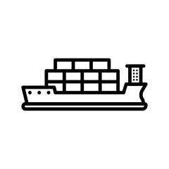 container shipping icon vector illustration design