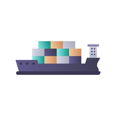container shipping icon vector illustration design