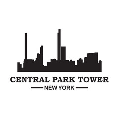 Central Park Tower Vector , New York Logo