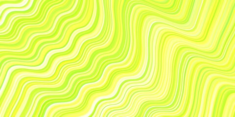 Light Green, Yellow vector backdrop with bent lines.