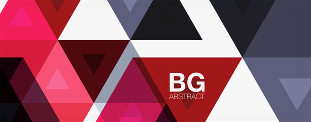 Mosaic triangle pattern abstract background for cover, banner, flyer and poster and other template