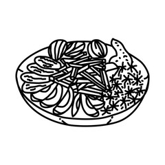Mabshoor Icon. Doodle Hand Drawn or Outline Icon Style