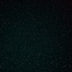 Real Natural Dark Black Starry Night Sky With Stars. Natural Background Backdrop With Many Stars.