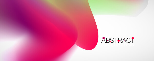 Fluid color gradient abstract background, trendy colorful wallpaper. Vector illustration for placards, brochures, posters, banners and covers