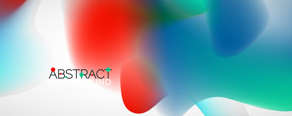 Fluid color gradient abstract background, trendy colorful wallpaper. Vector illustration for placards, brochures, posters, banners and covers
