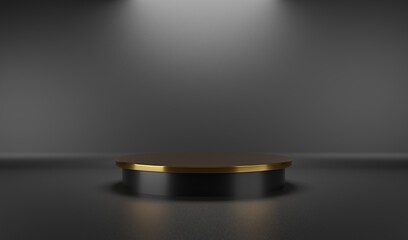 3D Render image podium for product display or mockup and multi purpose