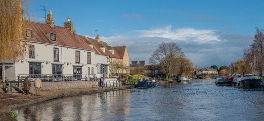 The Great Ouse River in Ely, Cambridgshire