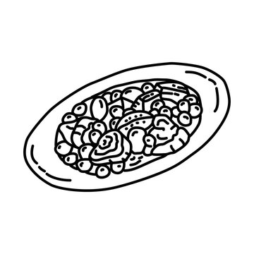 Tharid Icon. Doodle Hand Drawn or Outline Icon Style