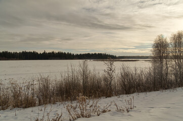 Astotin Lake during Winter Season