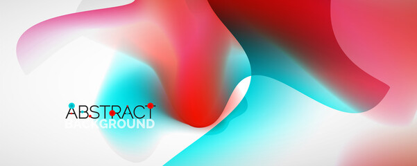 Fluid color gradient abstract background, trendy colorful wallpaper. Vector illustration for placards, brochures, posters, banners and covers