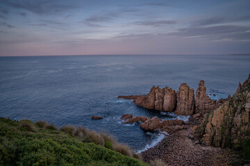 pink sunrise over Phillip Island