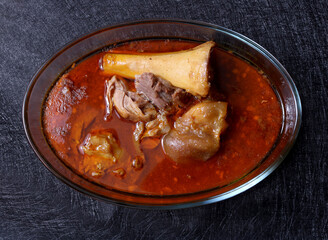 Beef Paya, Beef Leg Stew Spicy Curry Pakistani, Indian Cuisine