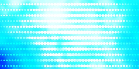 Naklejka premium Light BLUE vector pattern with circles.