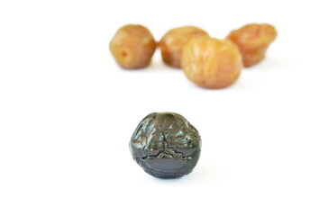 dry blueberry and prune fruit preserved food