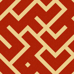 Abstract Geometric Pattern generative computational art illustration