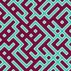 Abstract Geometric Pattern generative computational art illustration