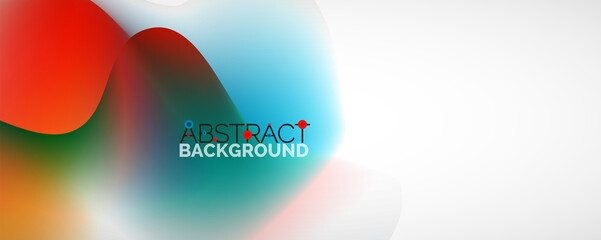 Fluid color gradient abstract background, trendy colorful wallpaper. Vector illustration for placards, brochures, posters, banners and covers