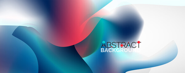 Fluid color gradient abstract background, trendy colorful wallpaper. Vector illustration for placards, brochures, posters, banners and covers