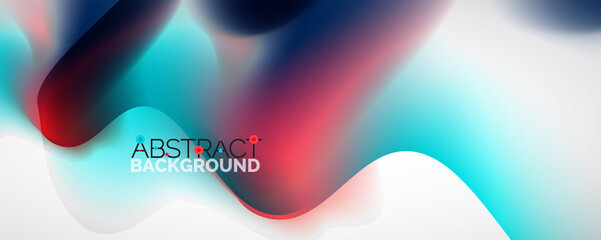 Fluid color gradient abstract background, trendy colorful wallpaper. Vector illustration for placards, brochures, posters, banners and covers