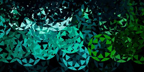 Light blue, green vector pattern with polygonal shapes.