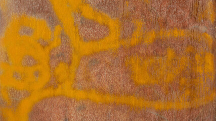 Rostige Wand mit Grafito