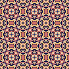Geometric seamless pattern, ornament, abstract colorful background, fashion print, vector texture.