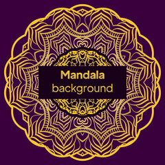 mandala design elements. Wedding invitation, thank you card, save card. Vector illustration