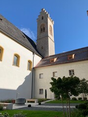 Fototapeta na wymiar Kloster St. Georgenberg im Karwendel in der Nähe von Schwaz Fiecht Stans Vomp und Innsbruck Tirol Österreich