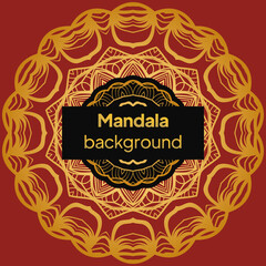 Ornamental arabic pattern with mandala. Vintage vector for print or web design. Invitation, wedding card, national design.