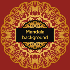 Vintage cards with Floral mandala pattern. vector template.