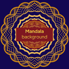 Design with floral mandala ornament. Vector illustration. for coloring book, greeting card, invitation